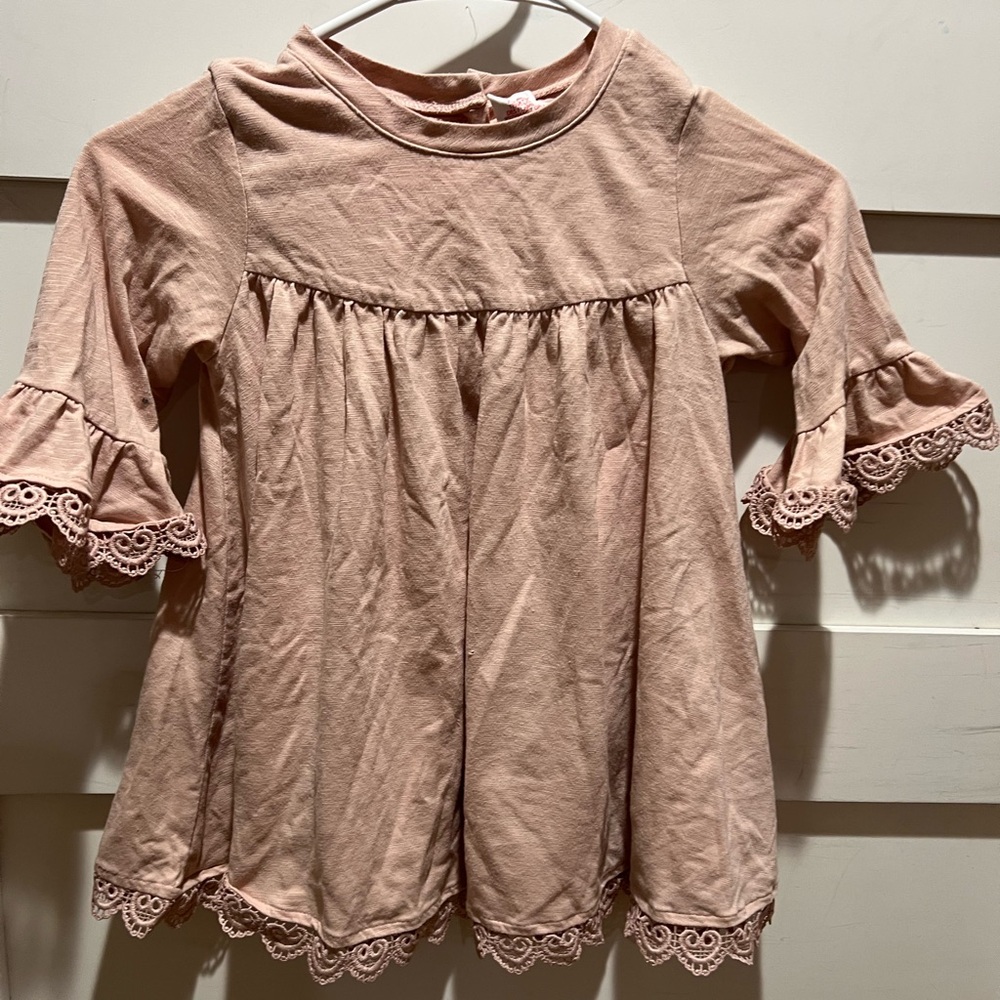 Savannah bell sleave dress pink 7 / 8